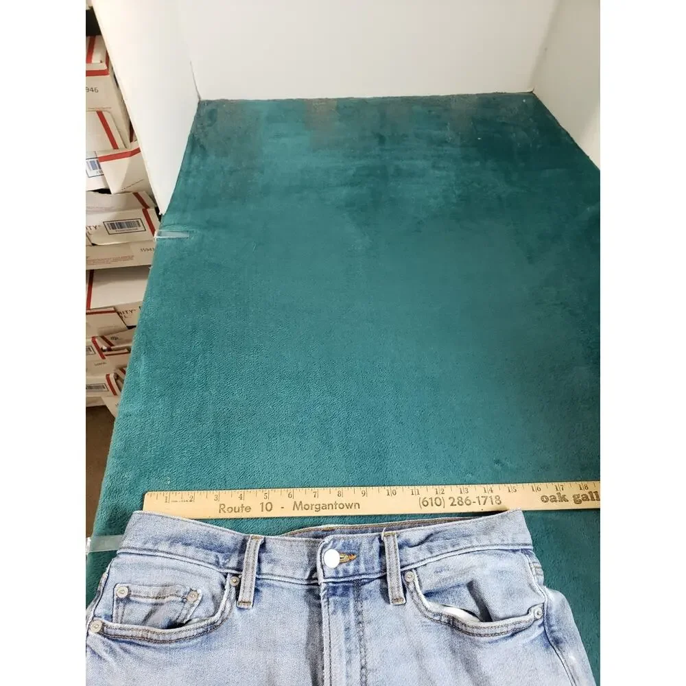 Banana Republic Jeans Size 31x32 Mens Blue Pant Stretch Mid Rise Travel Straight